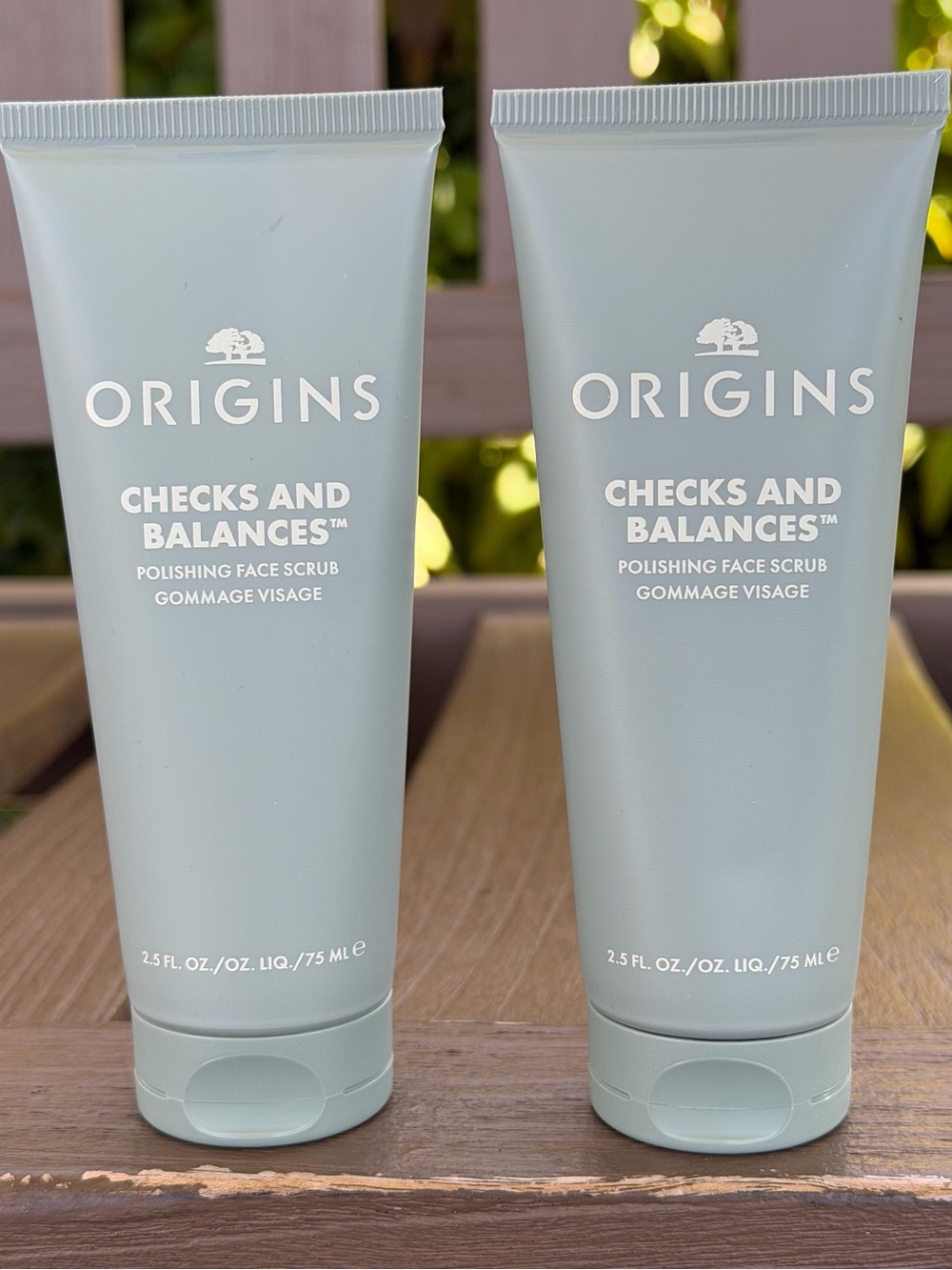 Set of 2 Origins Checks and Balances Polishing Face Scrub - 75ml